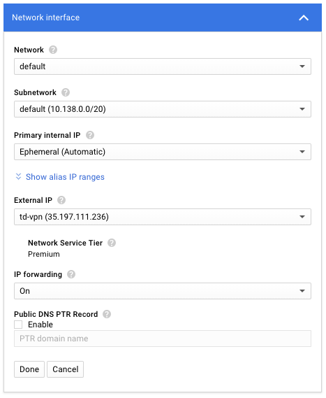 Network interface